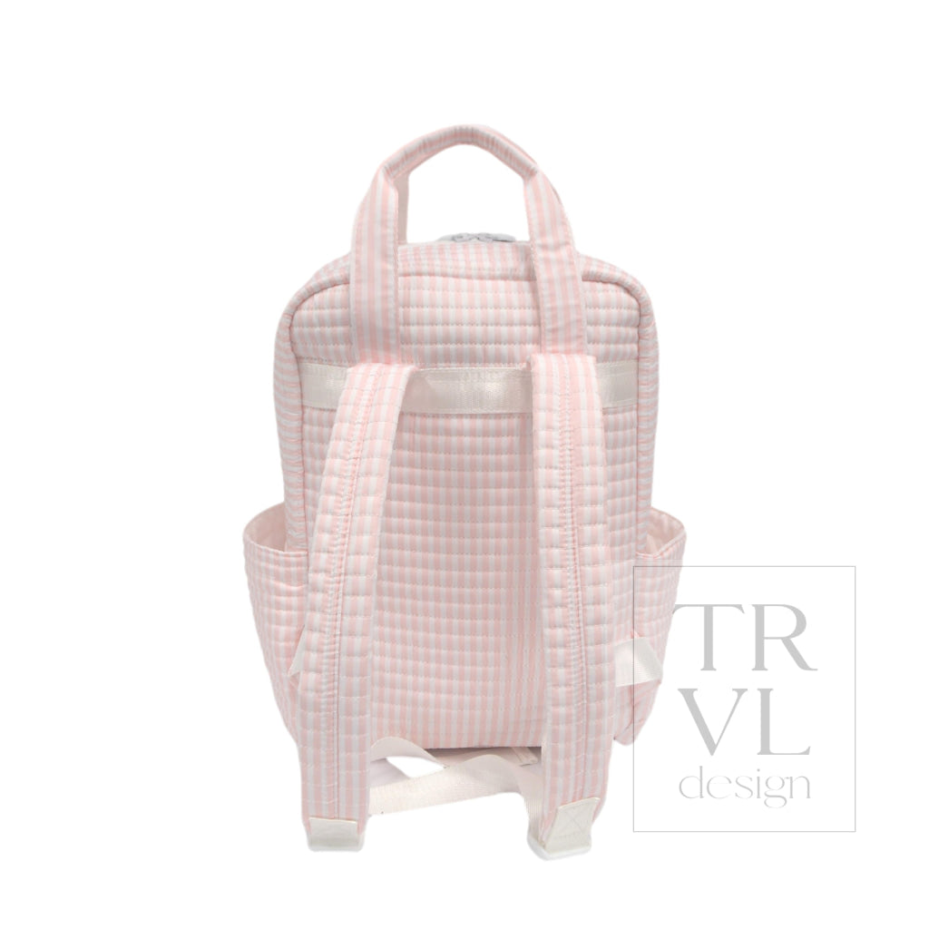 Quilted All You Need Bag - Pimlico Stripe Pink