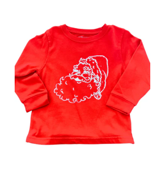 Long-Sleeve Red Santa T-Shirt