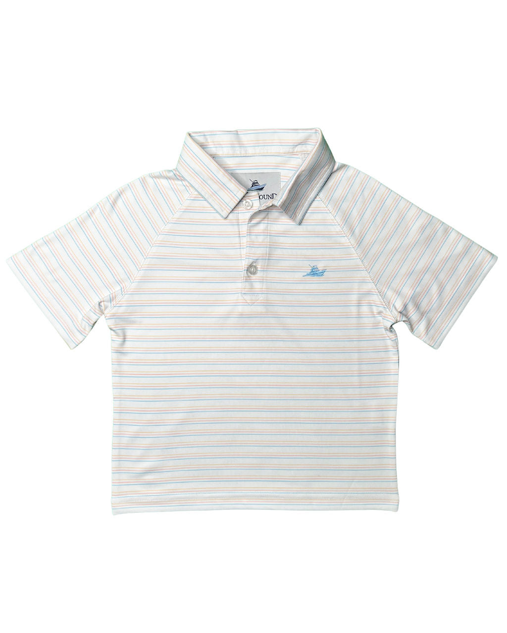 Striped Polo - Impala/Coral/Petit Four