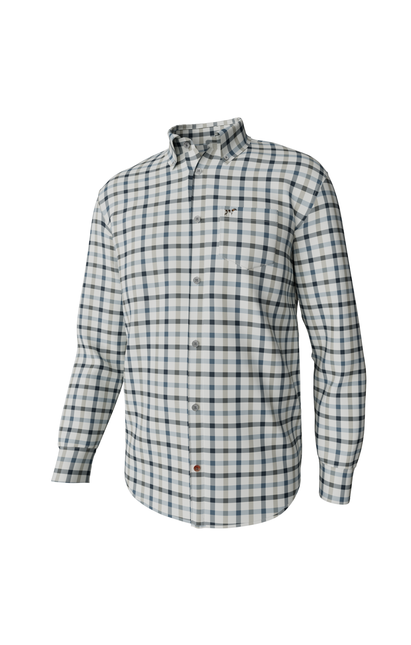 Burke Tattersall Button Down Shirt - Laurel Oak