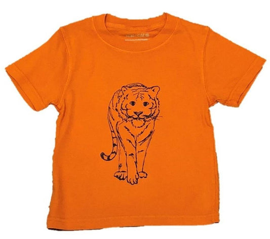 Short-Sleeve Orange/Navy Tiger T-Shirt
