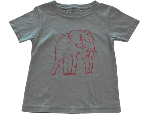 Short-Sleeve Gray Elephant T-Shirt