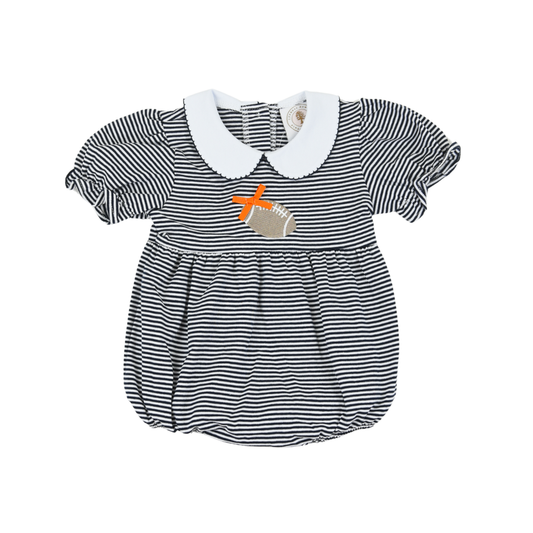 Navy Stripe Tailgate Girls Bubble