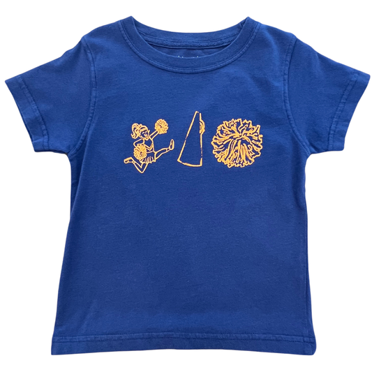 Navy/Orange Cheer Trio T-Shirt