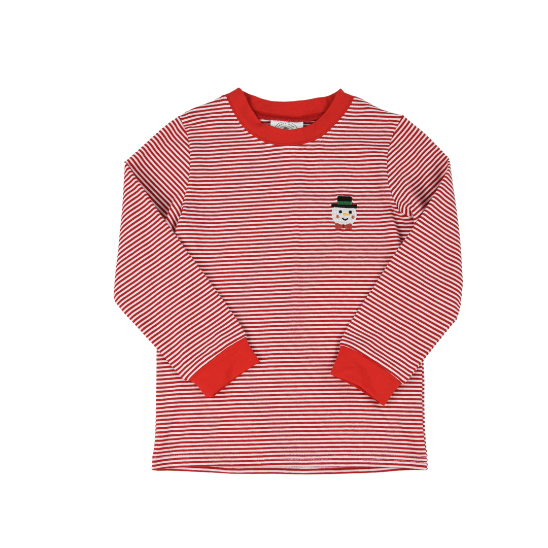 Red Stripe Frosty Longsleeve Tee