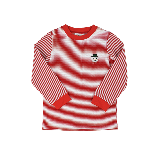 Red Stripe Frosty Longsleeve Tee