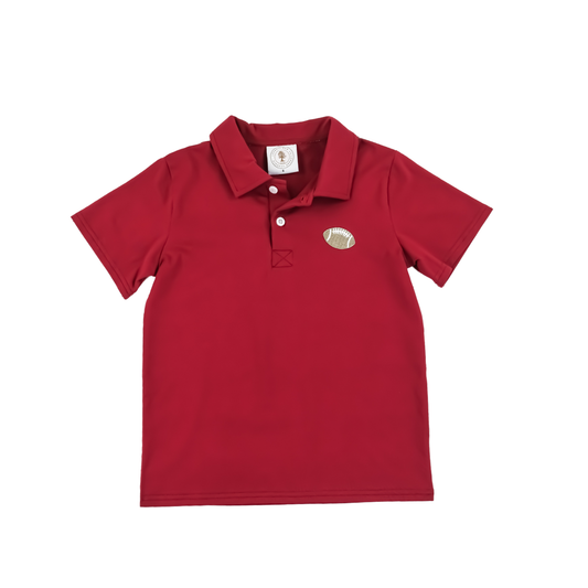 Fan Zone Polo- Dark Red