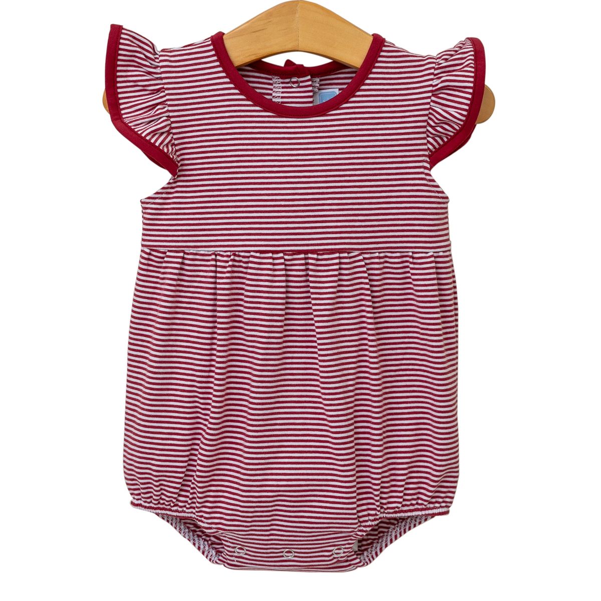 Lucy Game Day Bubble- Crimson Stripe