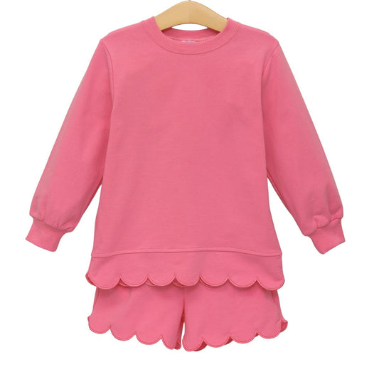 Sophia Scalloped Set- Pink