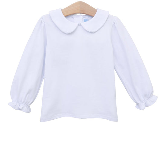 Girls Peter Pan Collar LS Top