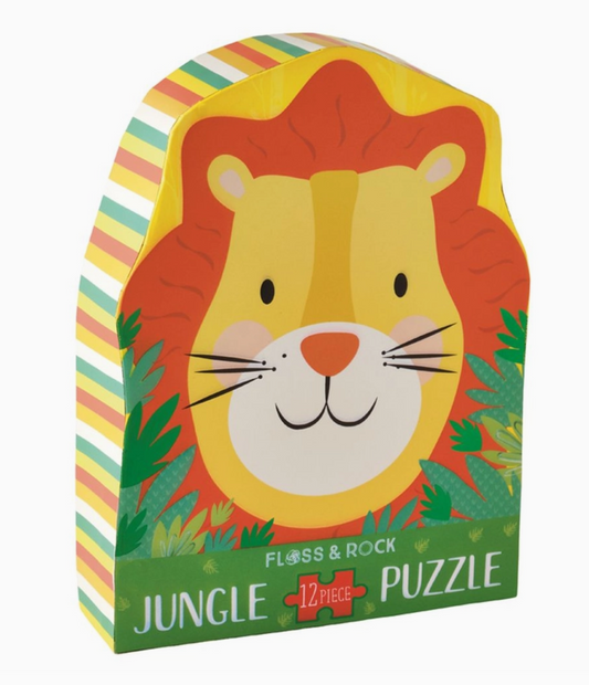 Lion 12pc Shaped Jigsaw with Shaped Box
