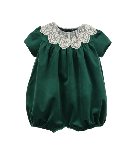 Green Velvet Girl Bubble