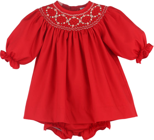 Classic Smock Bishop Set - Red
