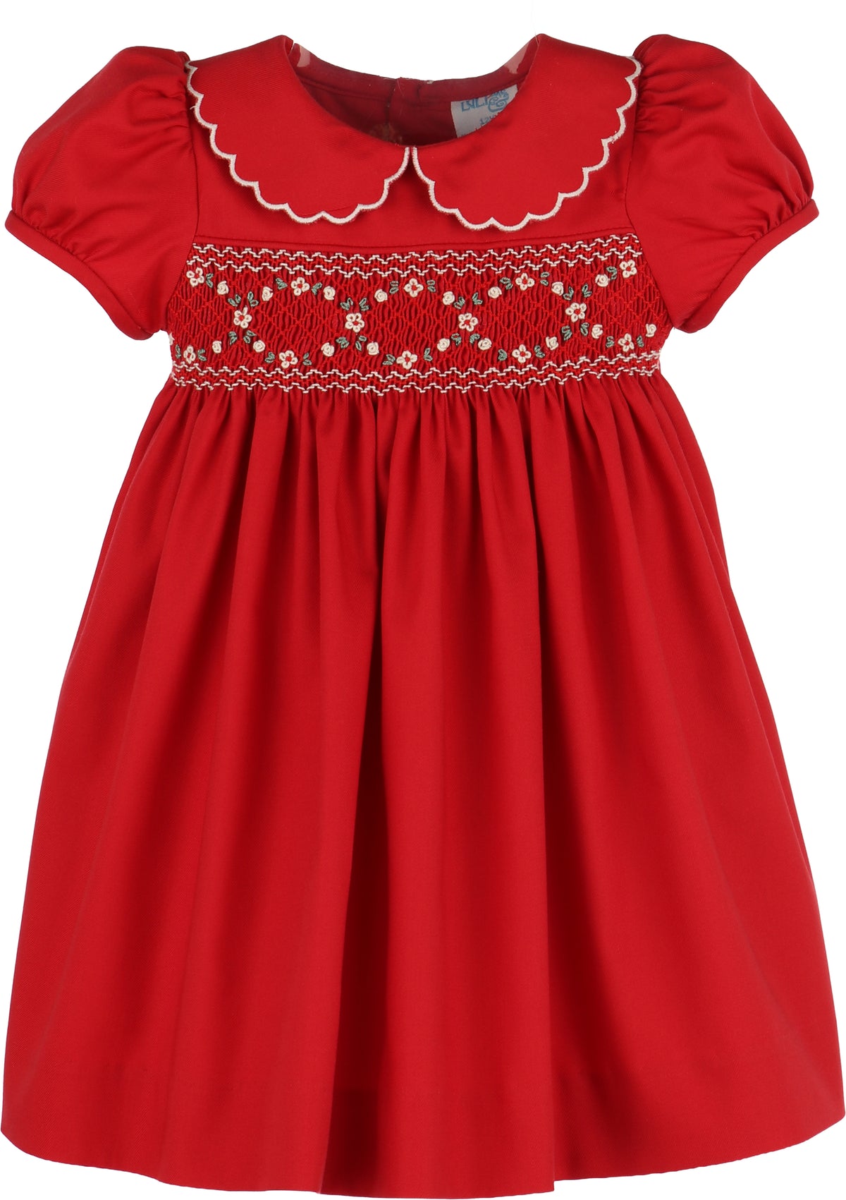 Classic Smock Dress - Red