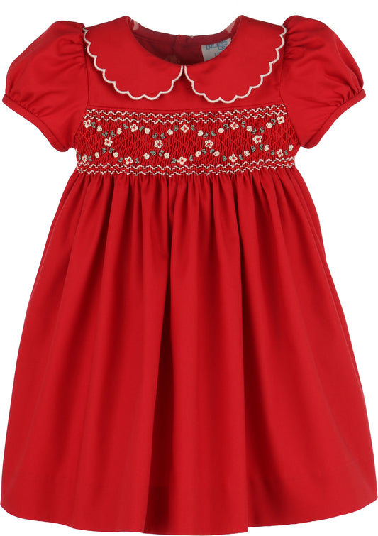 Classic Smock Dress - Red