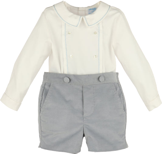 Minicorduroy Boy Set, Blue
