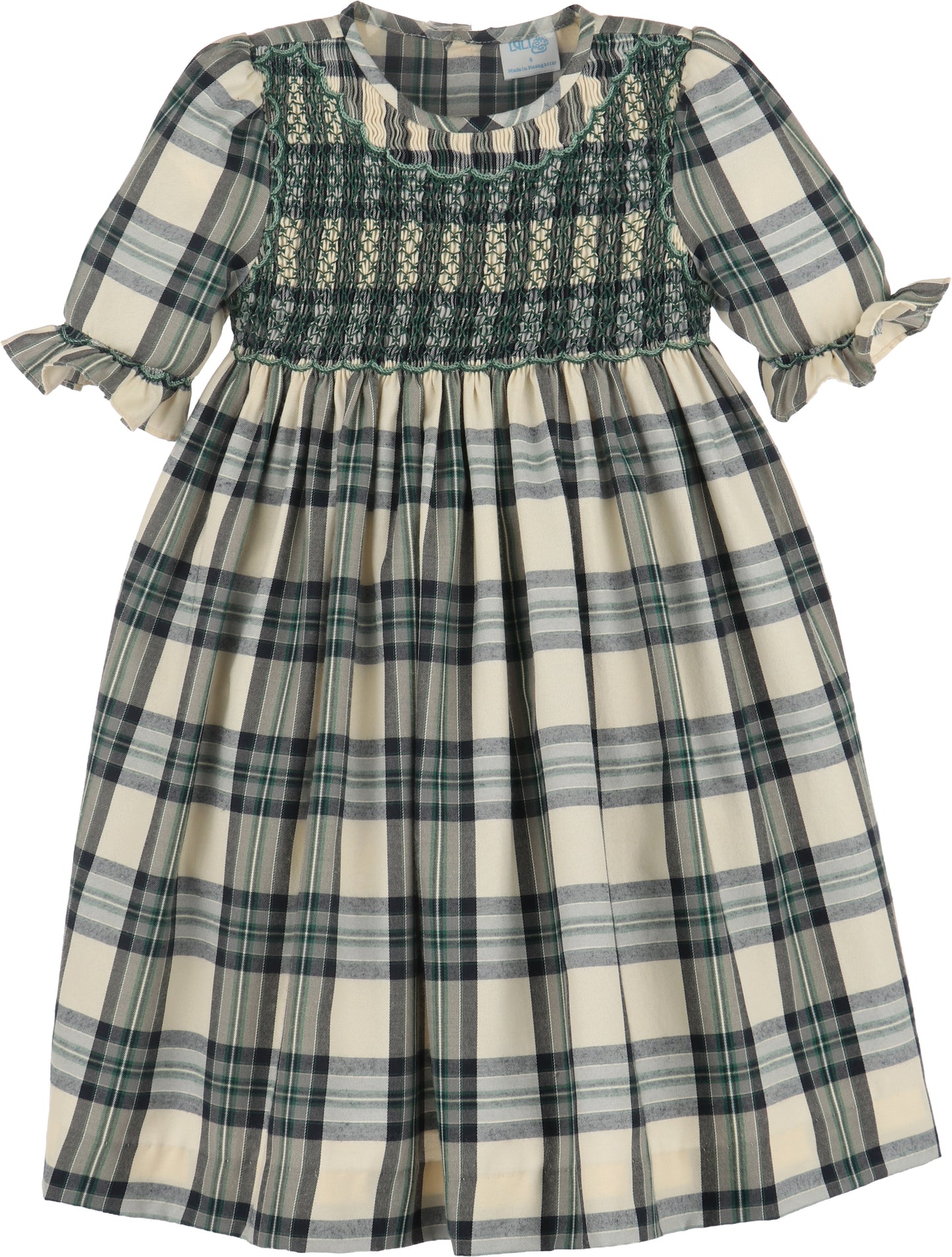 Tea Time Smock Dress, Green