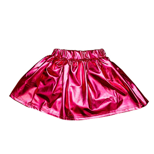 Hot Pink Metallic Skort