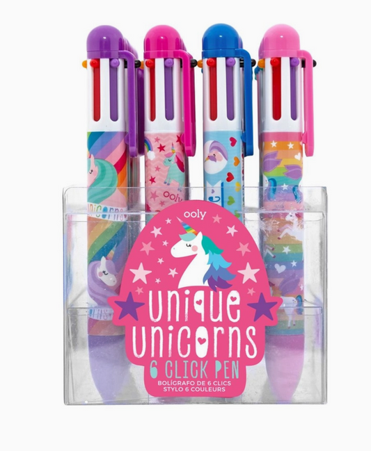 6 Click Pens - Unicorn (Sold Separately)