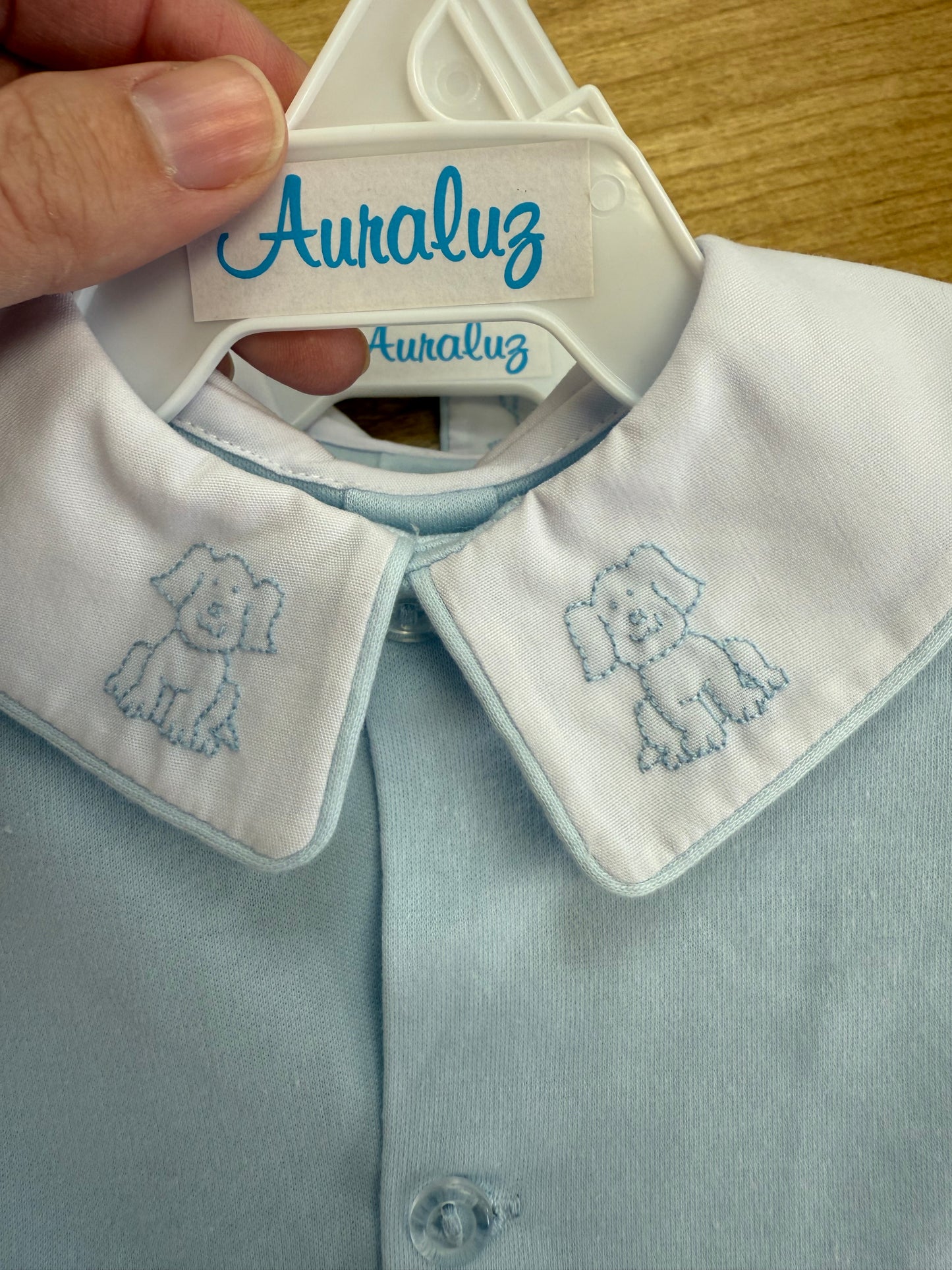 Blue Knit Day Gown - Puppy Collar