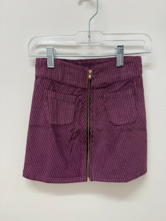 Pocket Zip Skirt - Grape