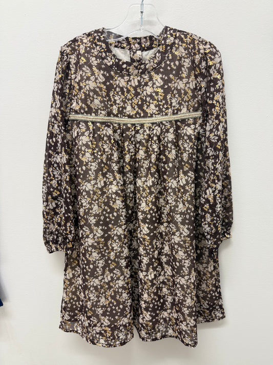 Brown Floral Dress