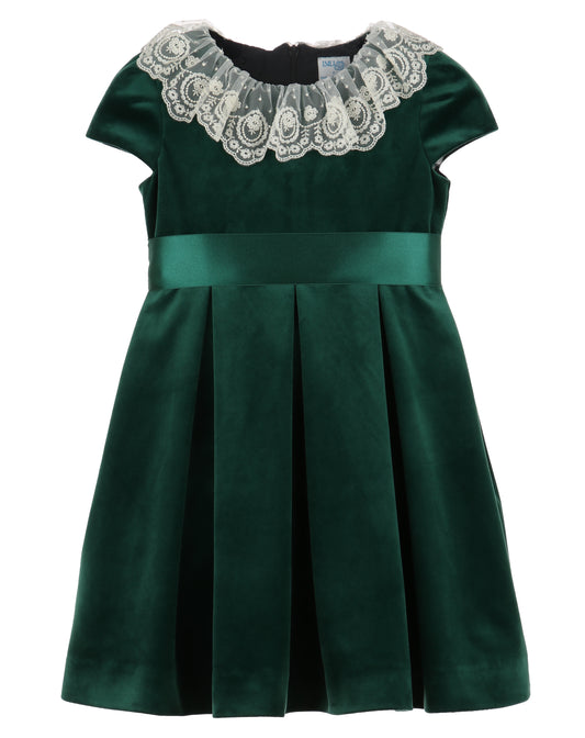 Green Velvet Dress