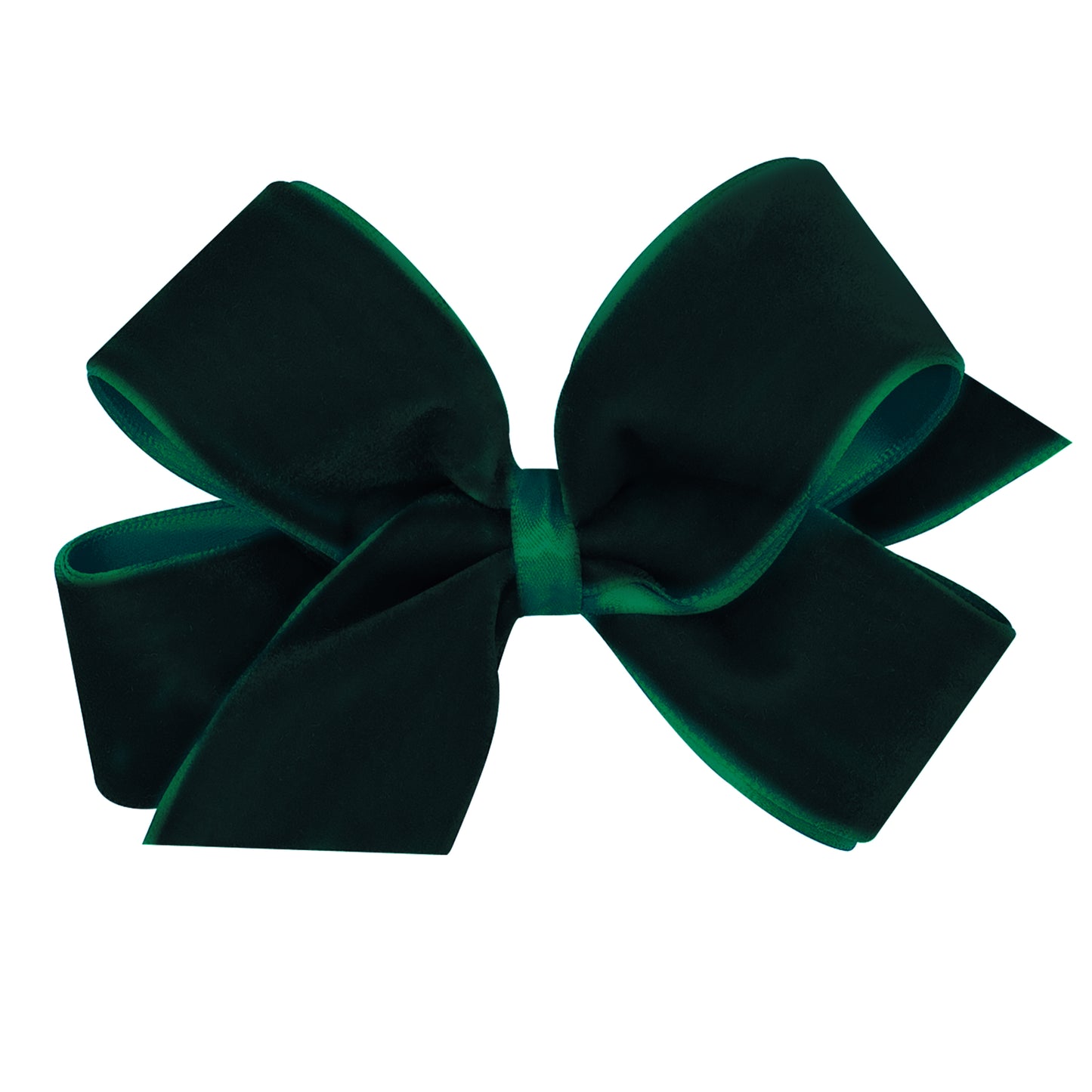 Forrest Green Velvet Overlay Bow