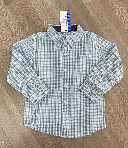 Long Sleeve Dress Shirt - Blue/Blue