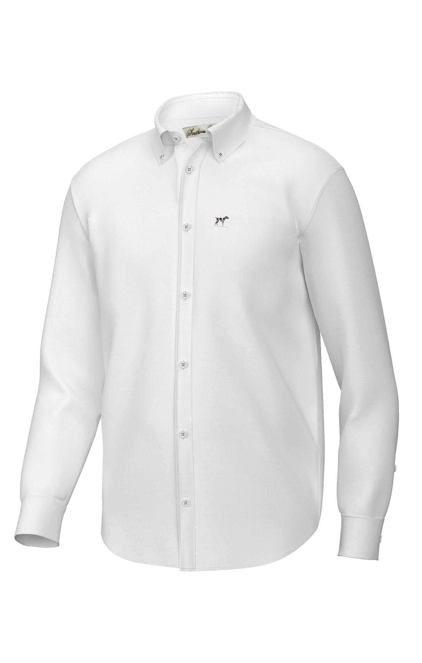 Hadley Classic Solid White Button Down Shirt
