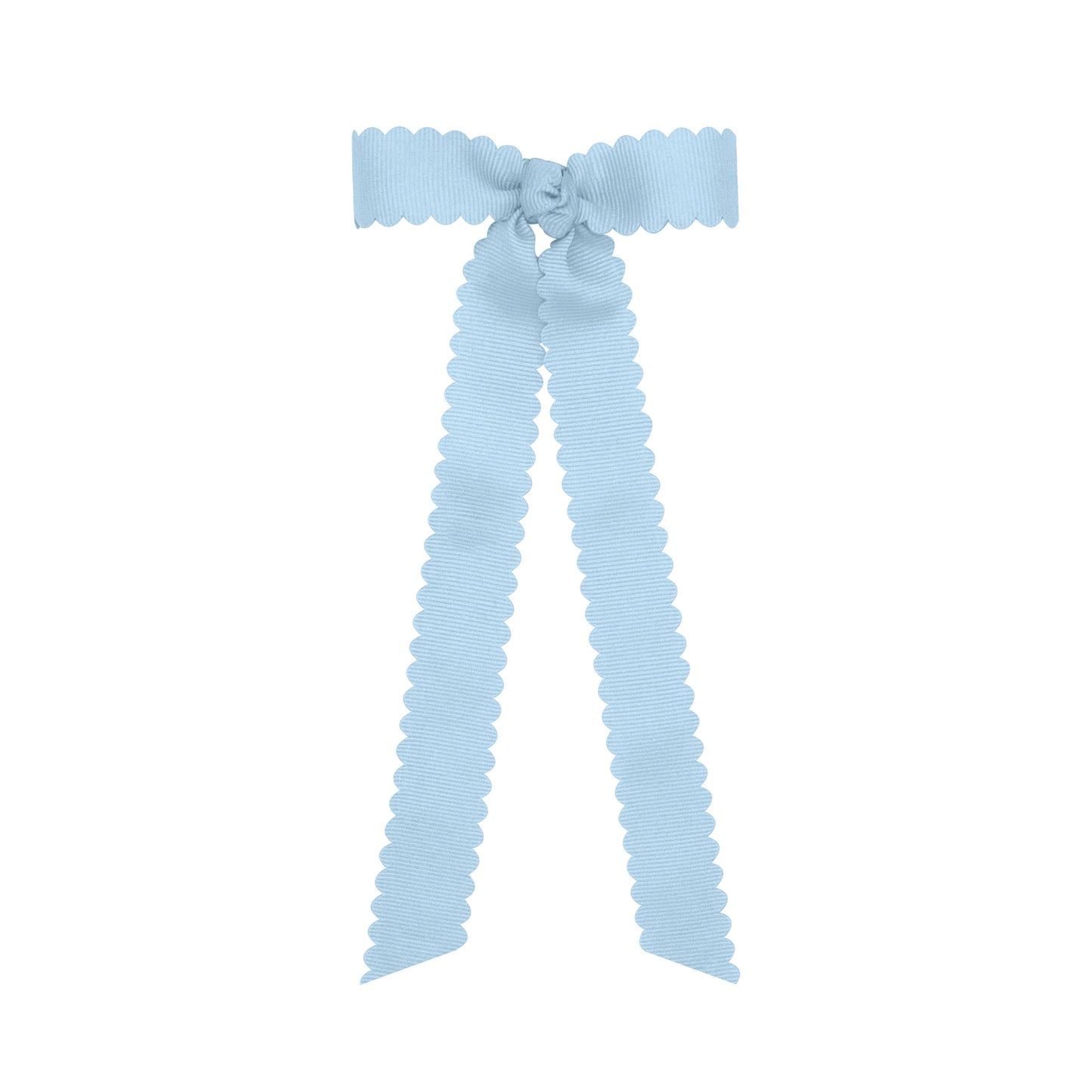 Mini Grosgrain Scalloped Streamer Bow