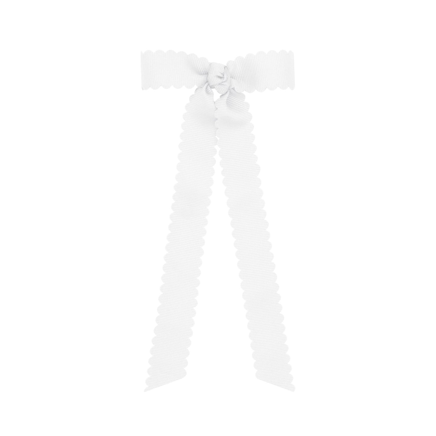 Mini Grosgrain Scalloped Streamer Bow