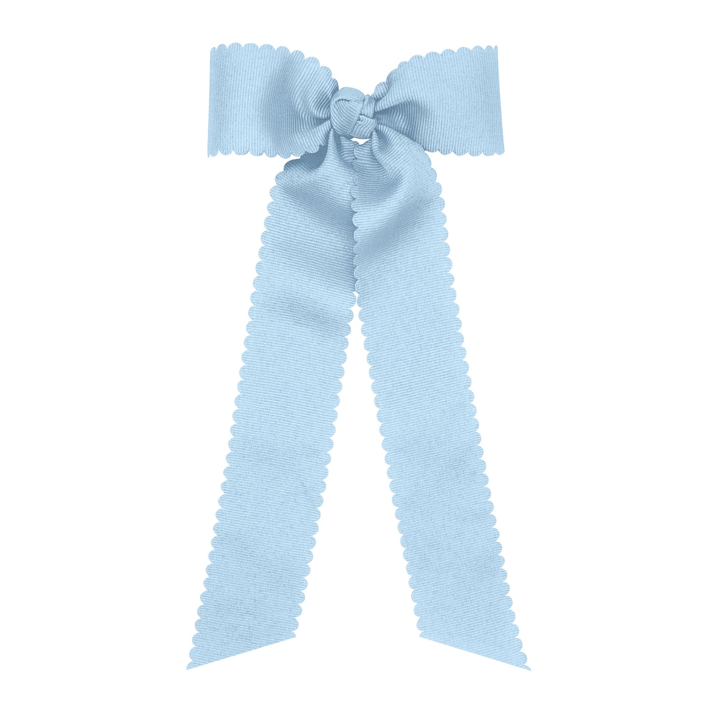 Medium Grosgrain Scalloped Streamer Bow