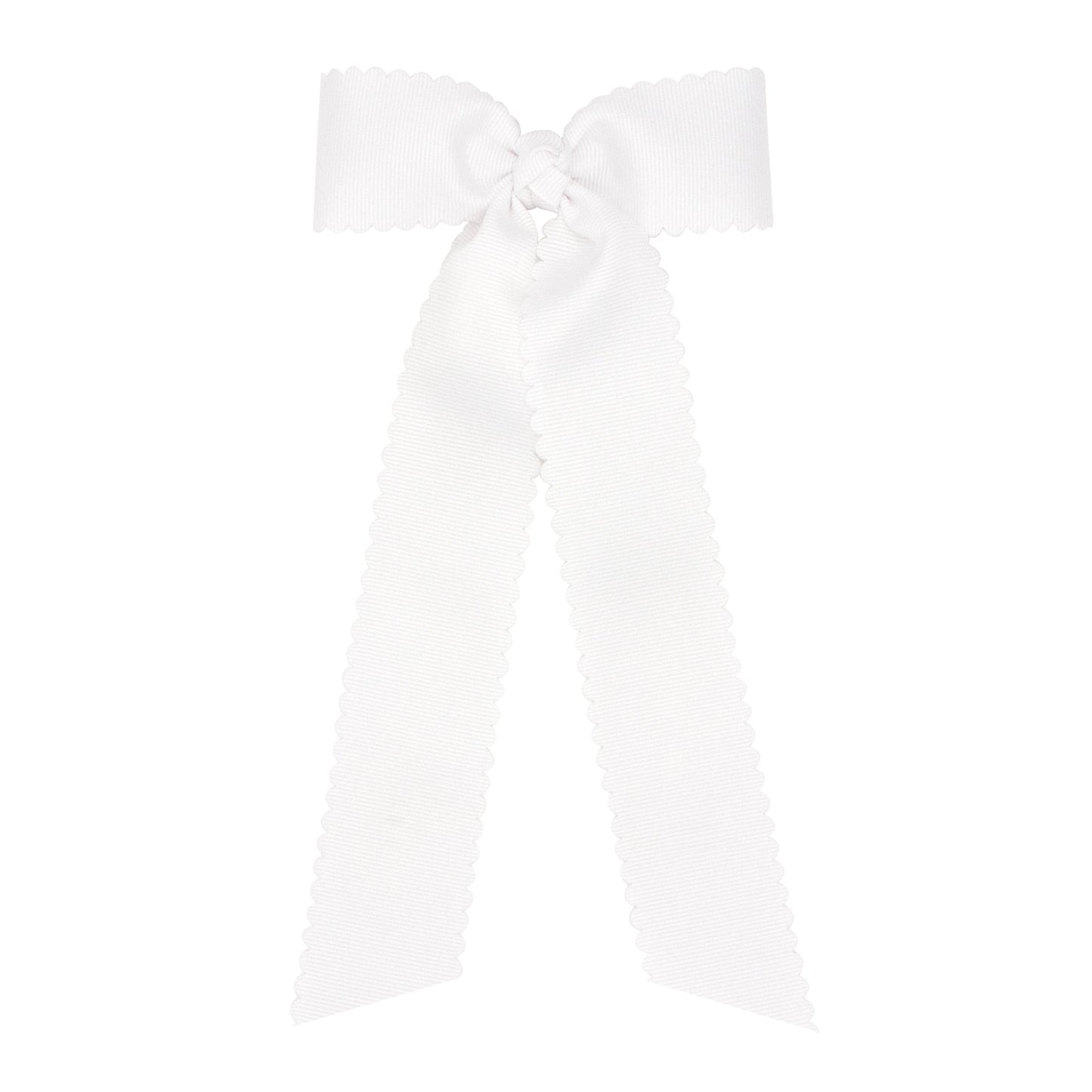 Medium Grosgrain Scalloped Streamer Bow
