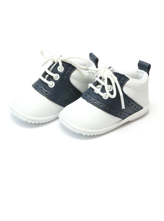 Austin Leather Saddle Oxford Shoe - Navy