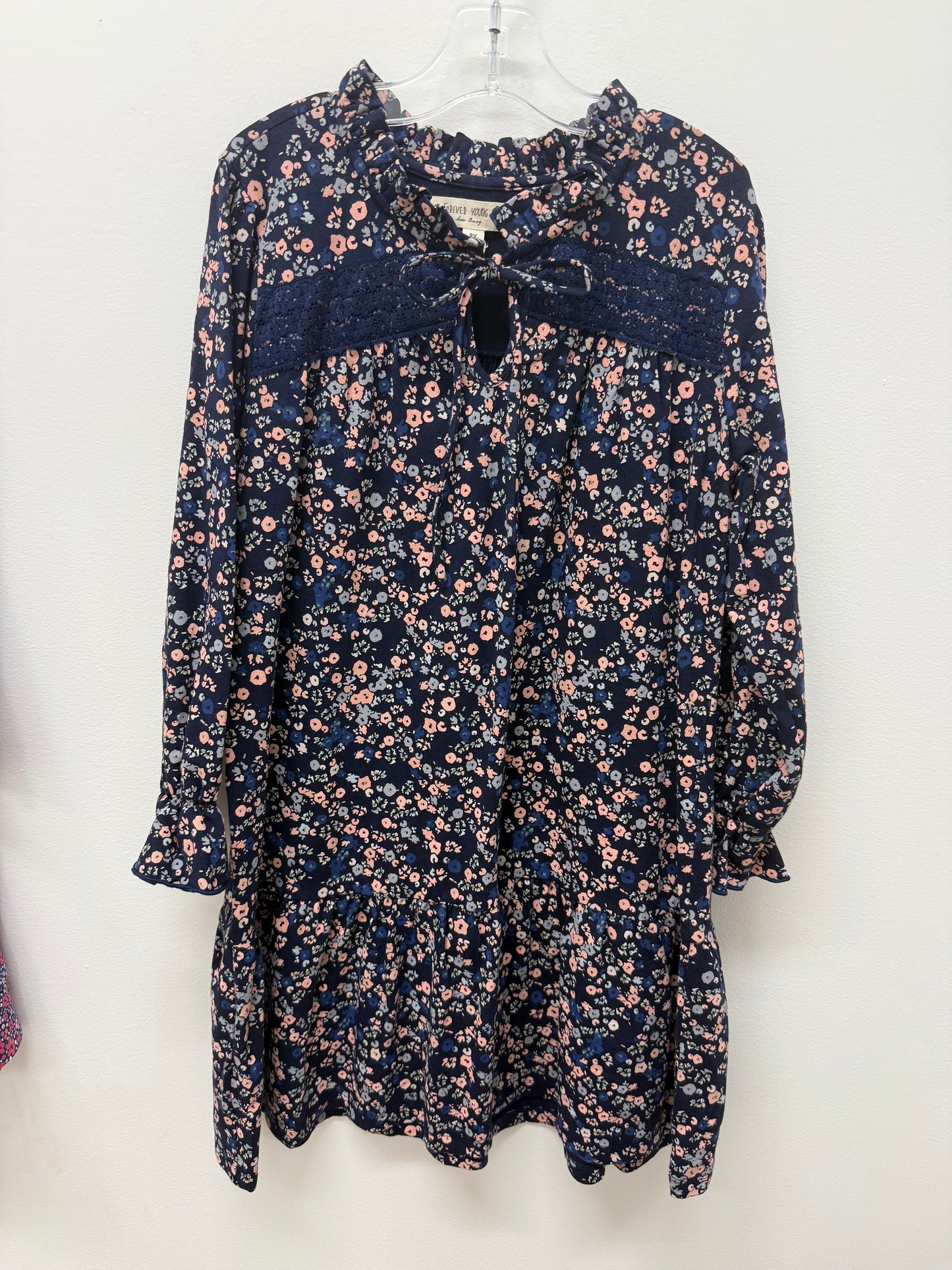 Navy Floral Dress