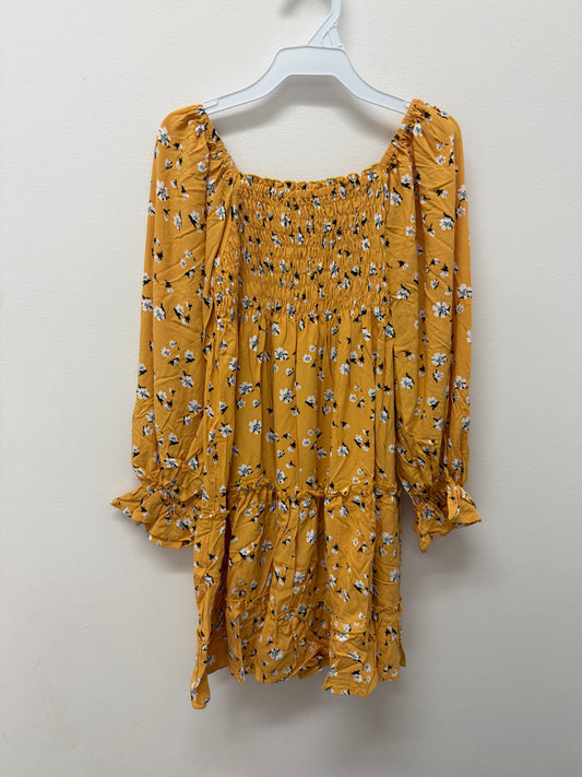Lacey Dress - Gold French Daisy