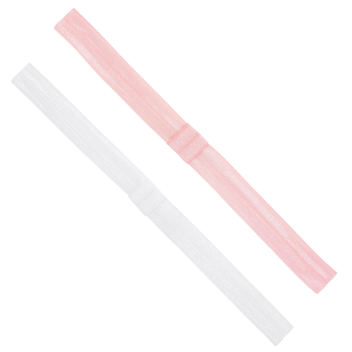 Wee Ones Add-A-Bow Elastic Girls Baby Bands - Two Pack