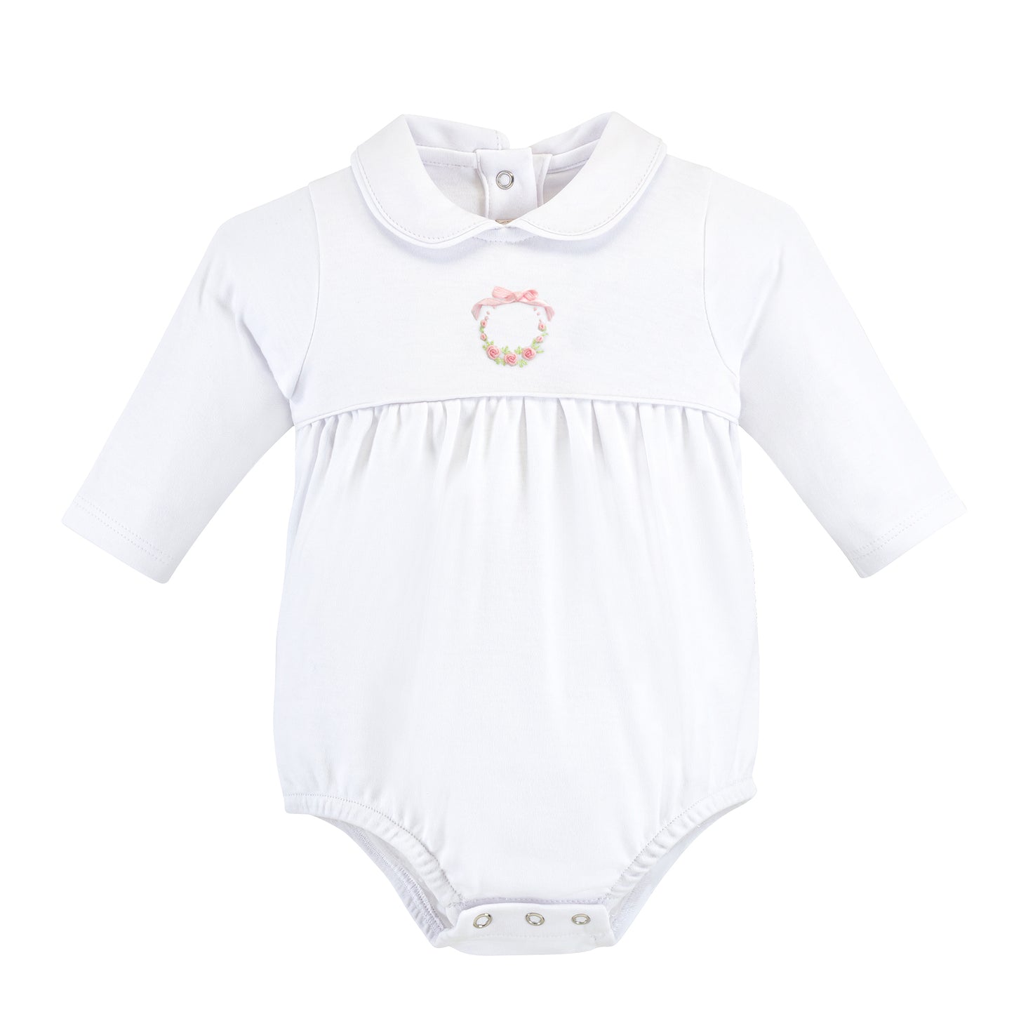 Bows and Roses Bubble with Round Collar