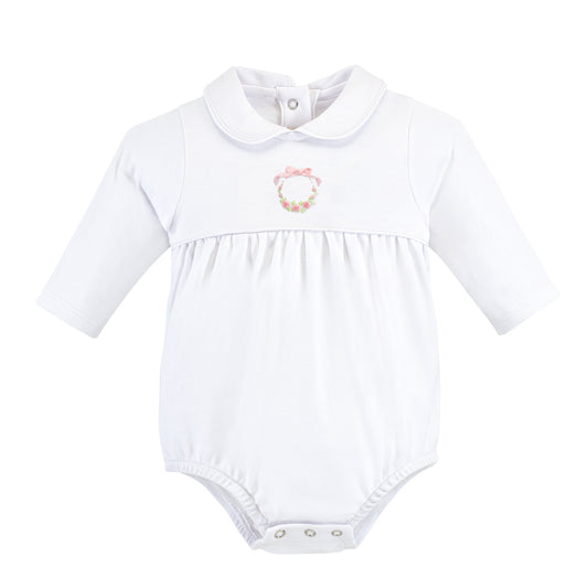 Bows and Roses Bubble with Round Collar