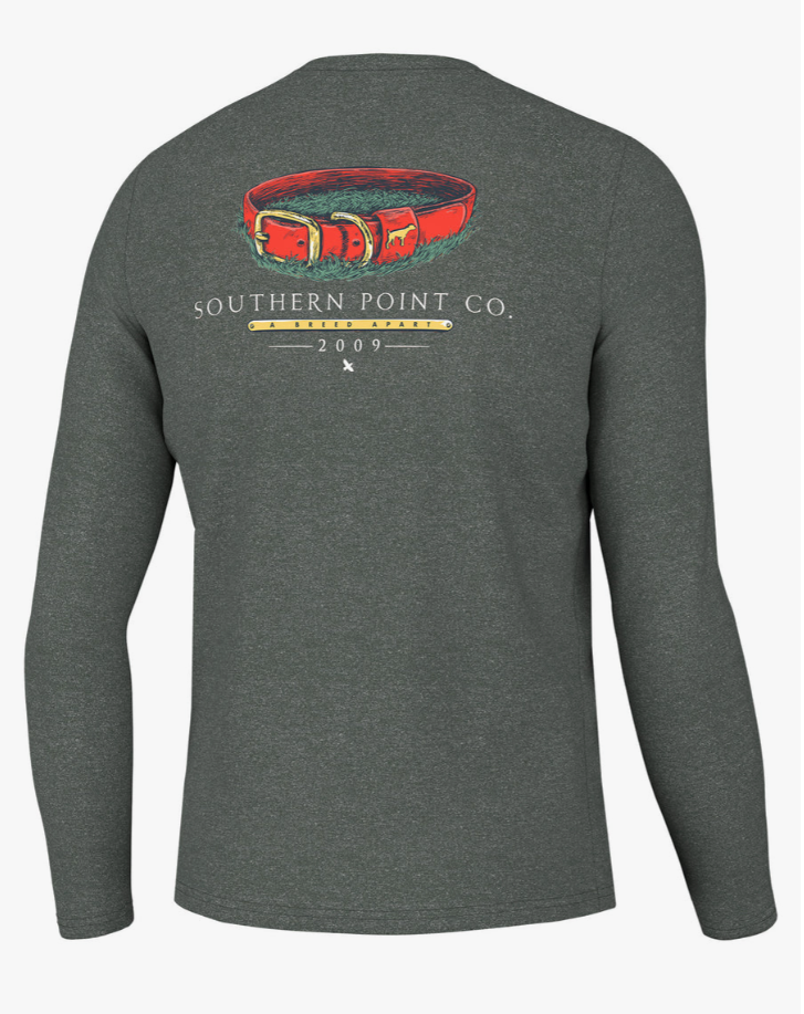 Blaze Orange Collar Long Sleeve T-Shirt - Sycamore