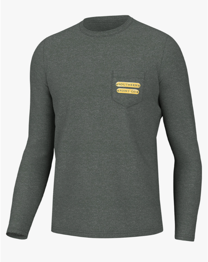 Blaze Orange Collar Long Sleeve T-Shirt - Sycamore