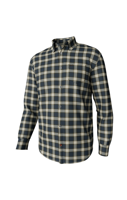 Winston Midnight Navy Plaid Button Down Shirt