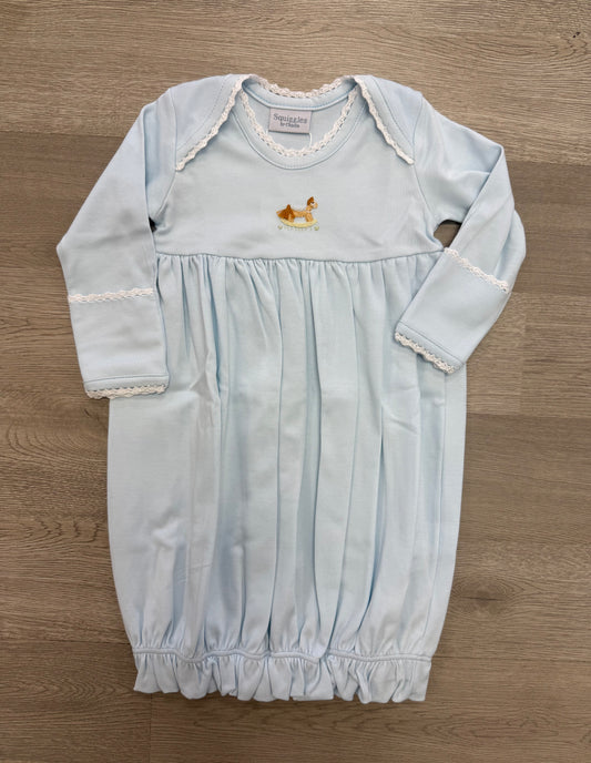 Blue Crochet Pony Gown