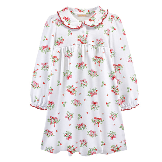 Mistletoe Kisses Printed Dress