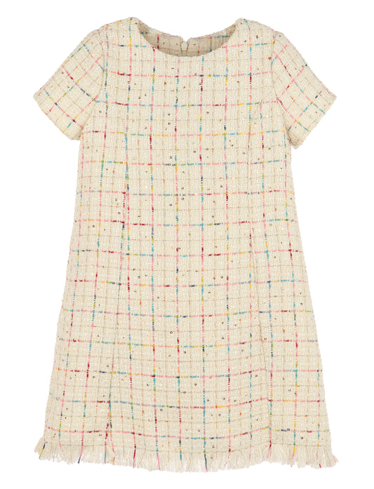 Ivory Tweed Princess Dress