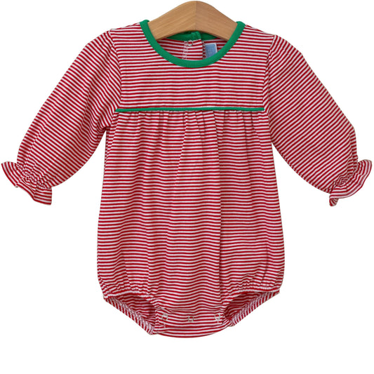 Ellie Bubble - Red Stripe/Green
