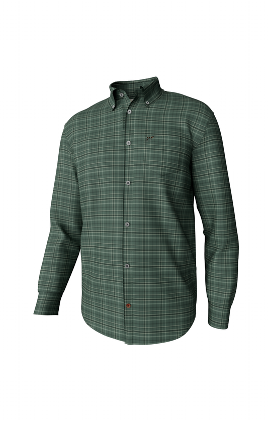Green Horton Plaid Button Down Shirt