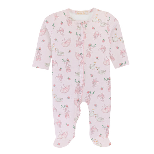 Twinkle Toes Printed Zipper Footie