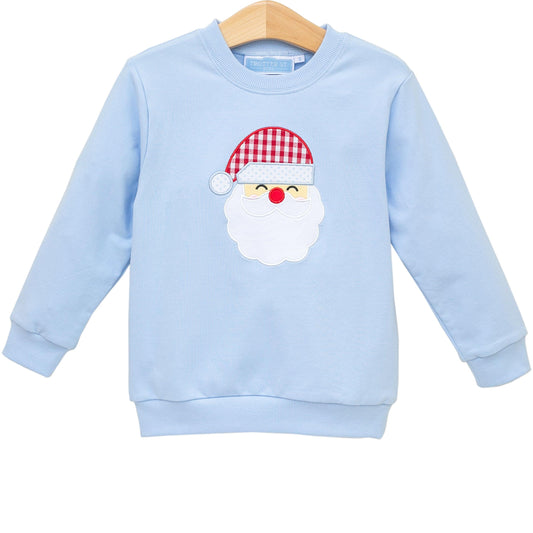 French Terry Pullover - Santa Blue